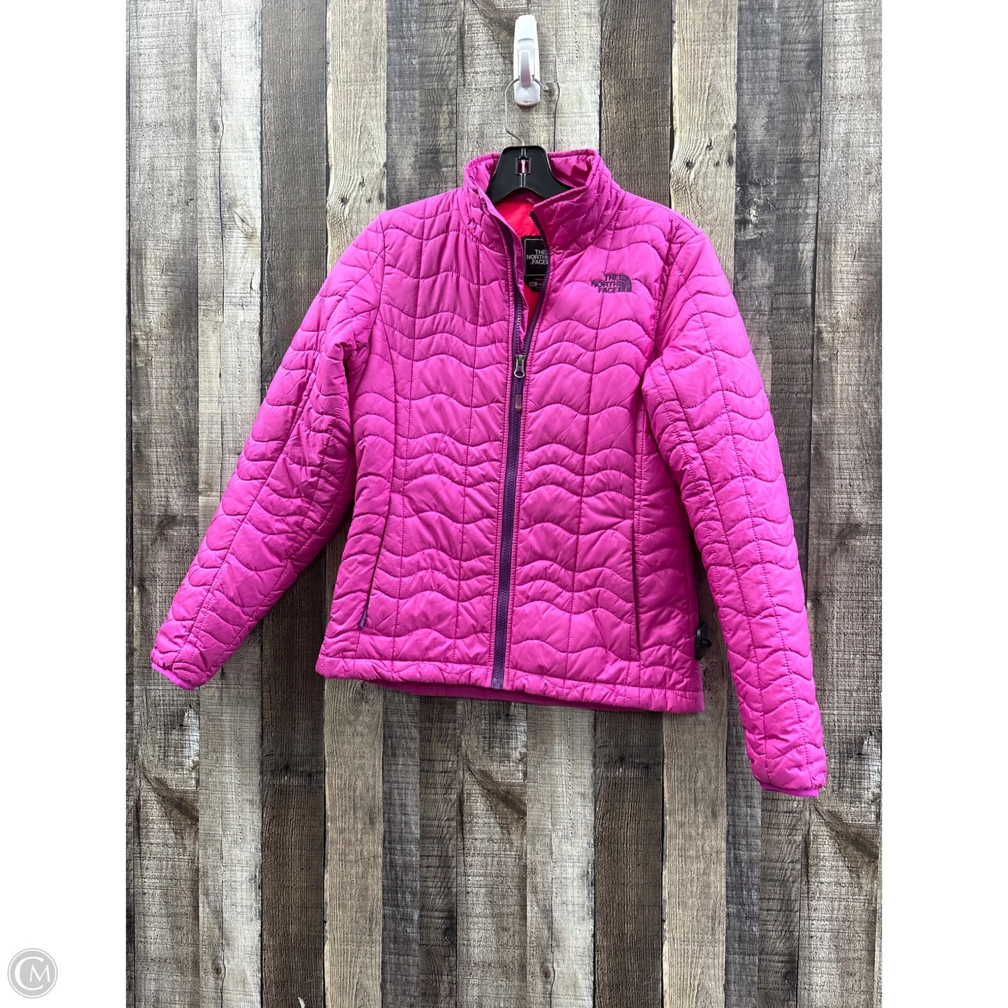 Jacket Puffer & Quilted By The North Face In Pink & Purple, Size: S
