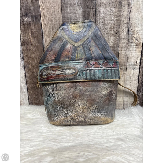 Backpack Leather By Cmb, Size: Medium