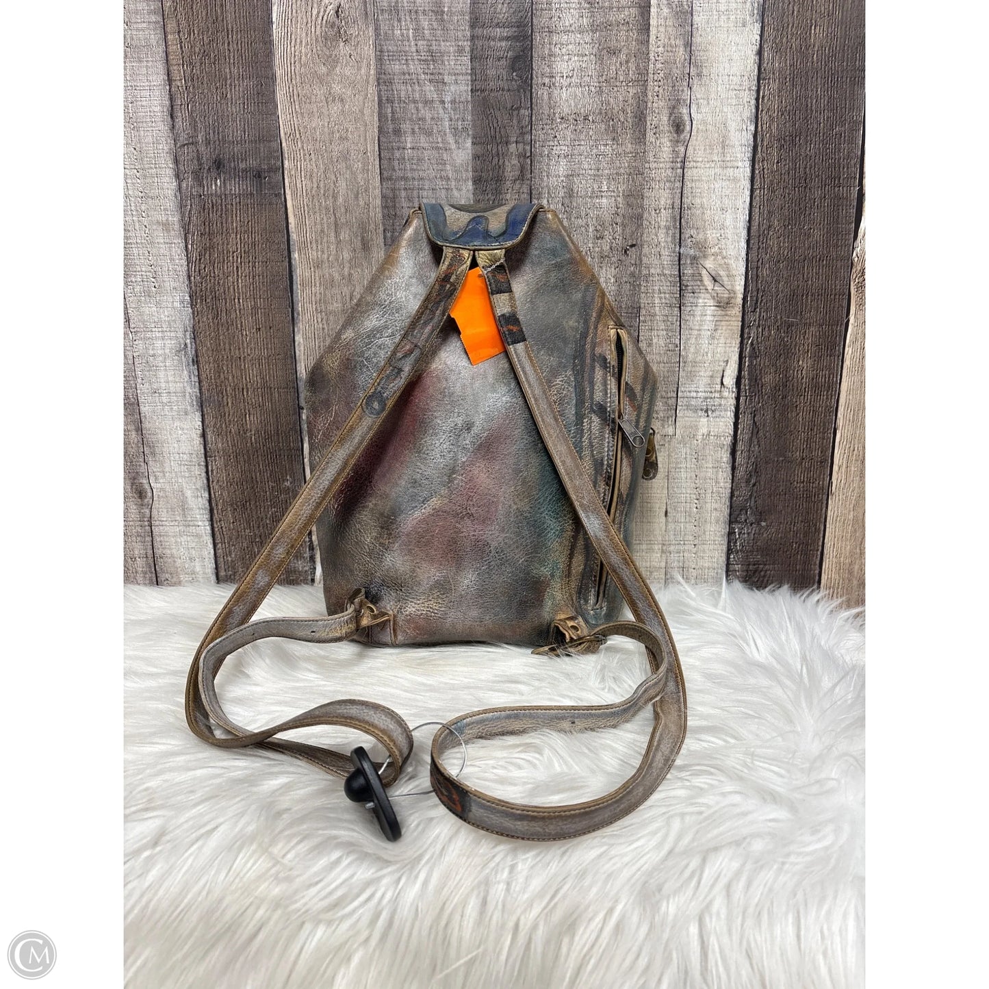 Backpack Leather By Cmb, Size: Medium