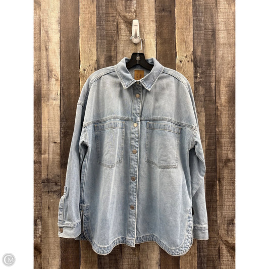 Jacket Denim By Gap In Blue Denim, Size: S