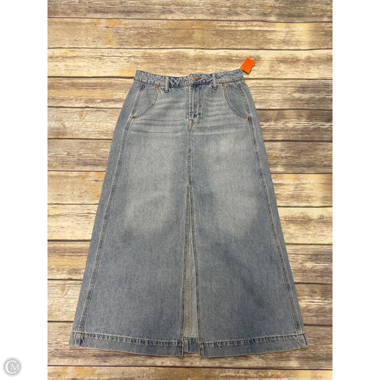 Skirt Designer By Frye In Blue Denim, Size: 4
