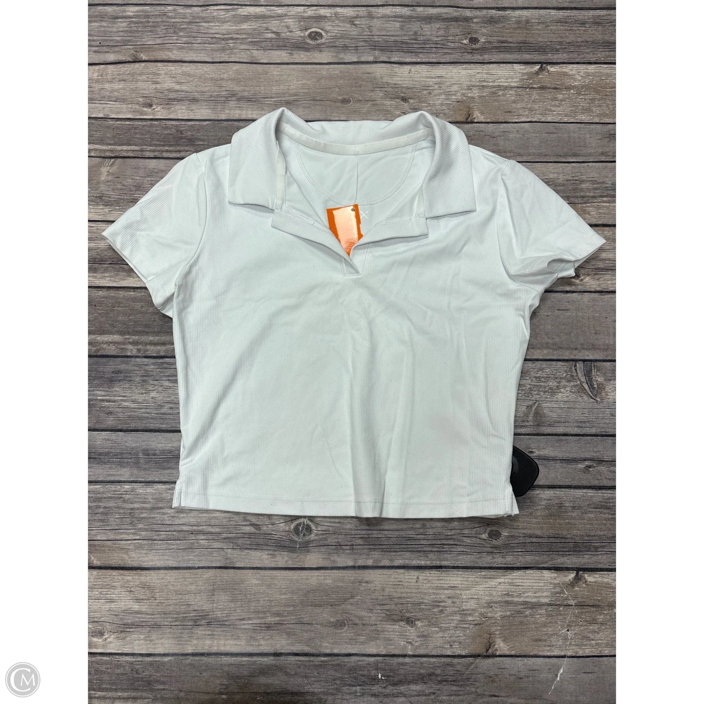 Athletic Top Short Sleeve By Flx In White, Size: Xs