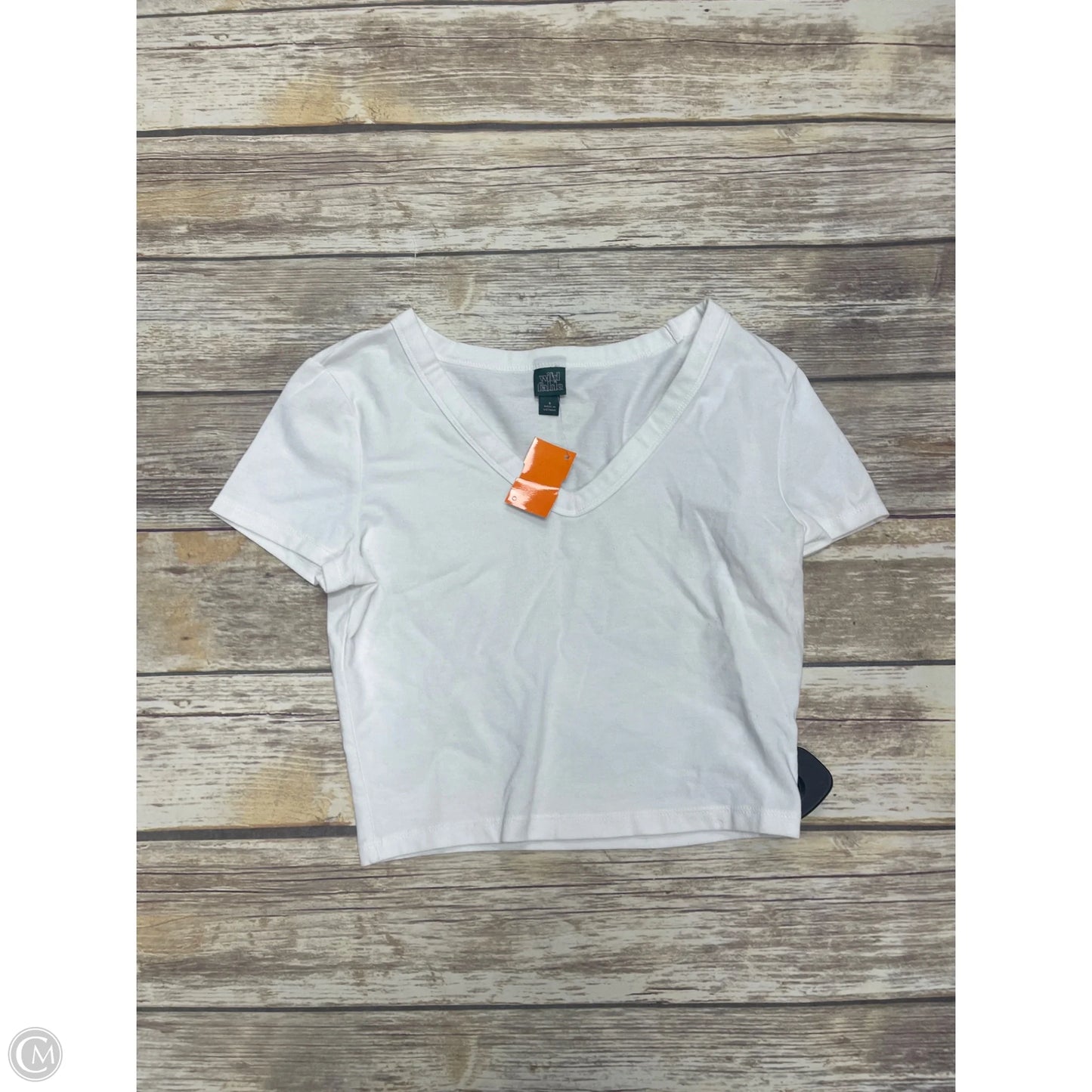 Top Short Sleeve By Wild Fable In White, Size: S