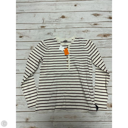 Top Long Sleeve By J. Crew In Striped Pattern, Size: Xs