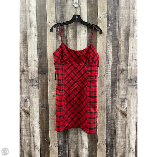 Dress Casual Short By Wild Fable In Plaid Pattern, Size: L