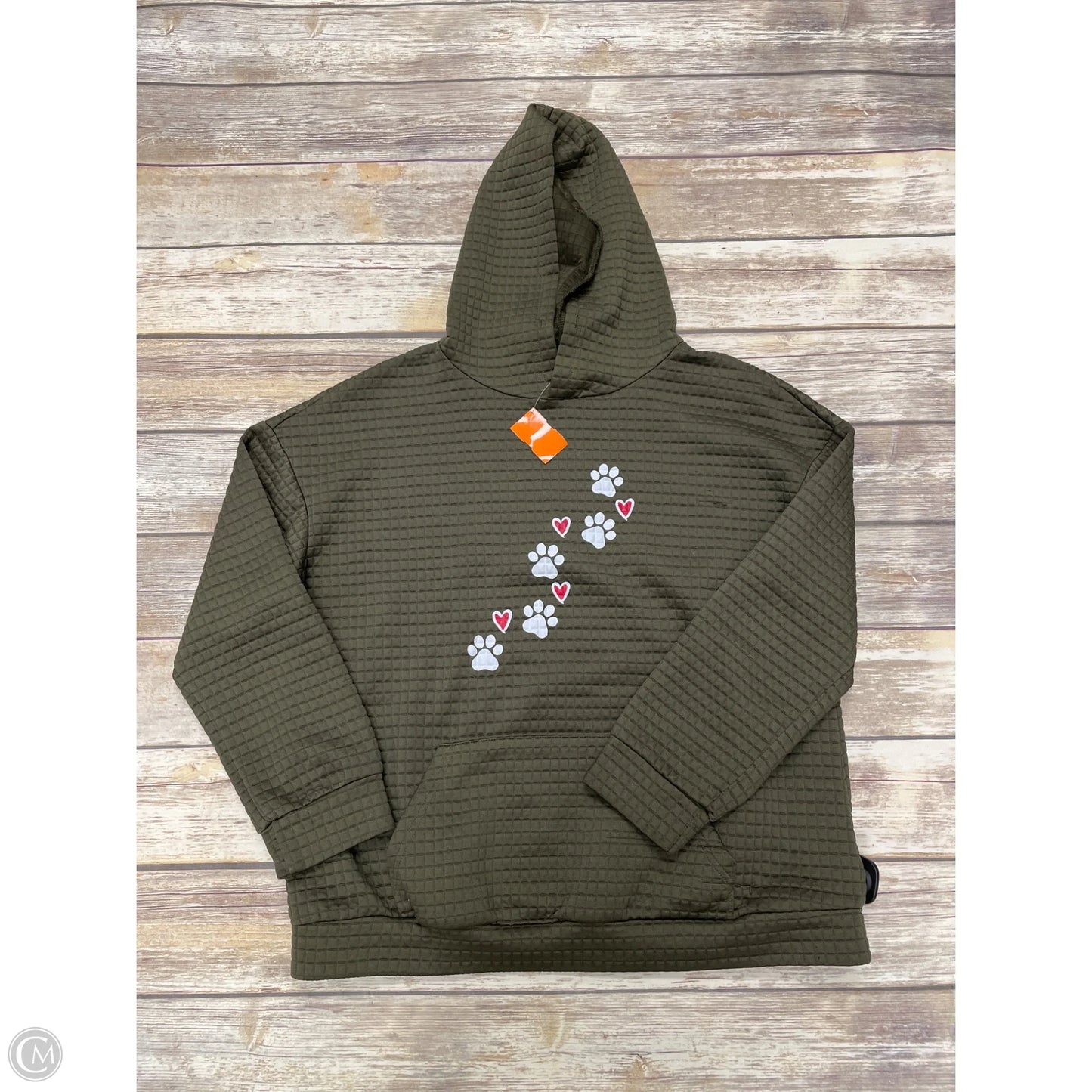 Sweatshirt Hoodie By Cmf In Green, Size: Xl