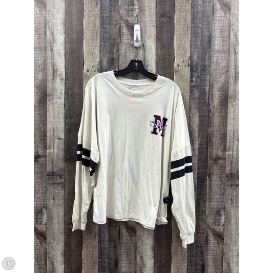 Top Long Sleeve By Disney In White, Size: Xl
