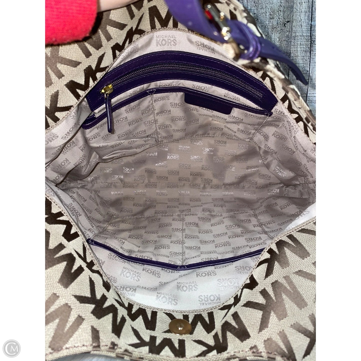 Handbag Designer By Michael Kors, Size: Large