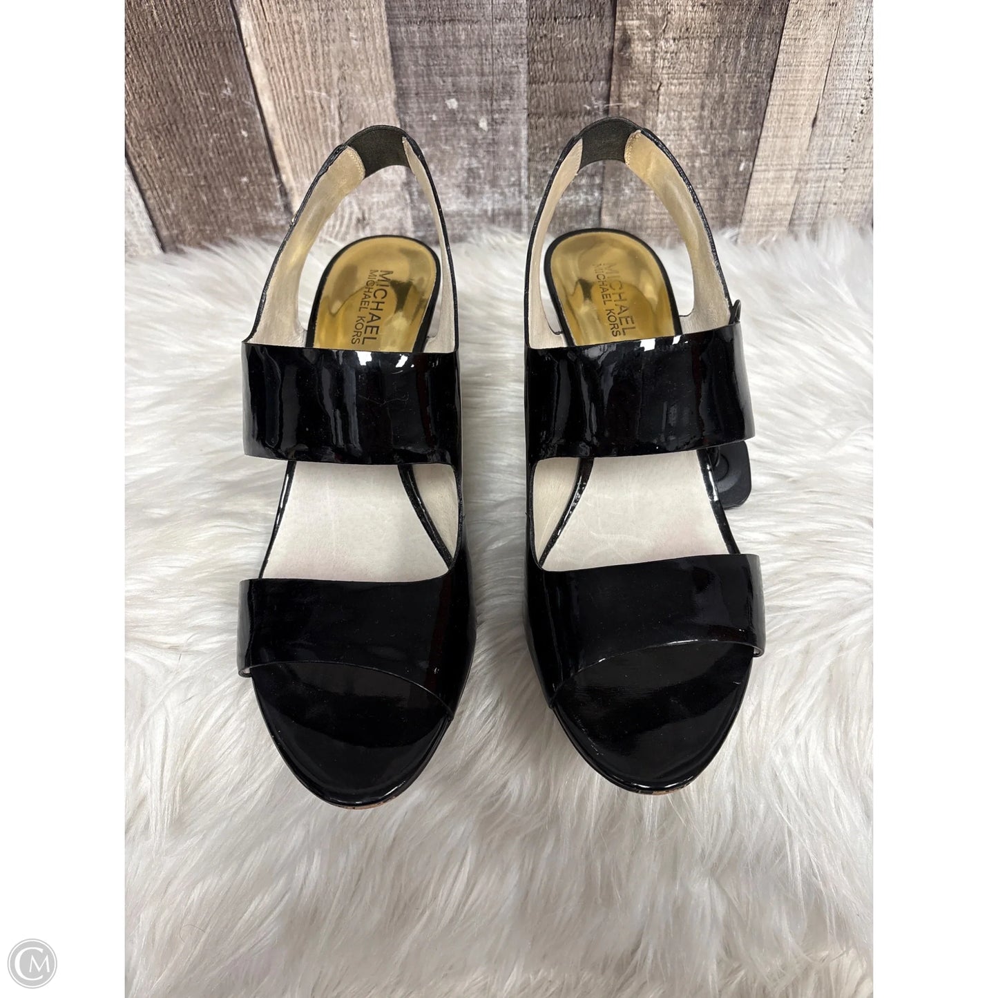 Sandals Designer By Michael Kors In Black, Size: 10