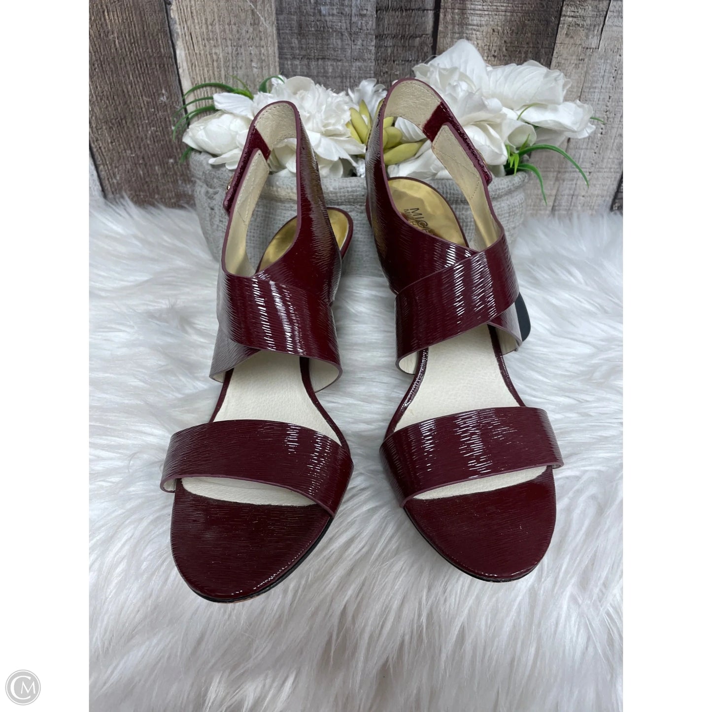 Sandals Designer By Michael Kors In Brown, Size: 10