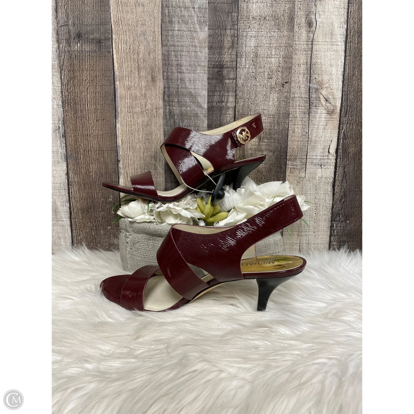 Sandals Designer By Michael Kors In Brown, Size: 10