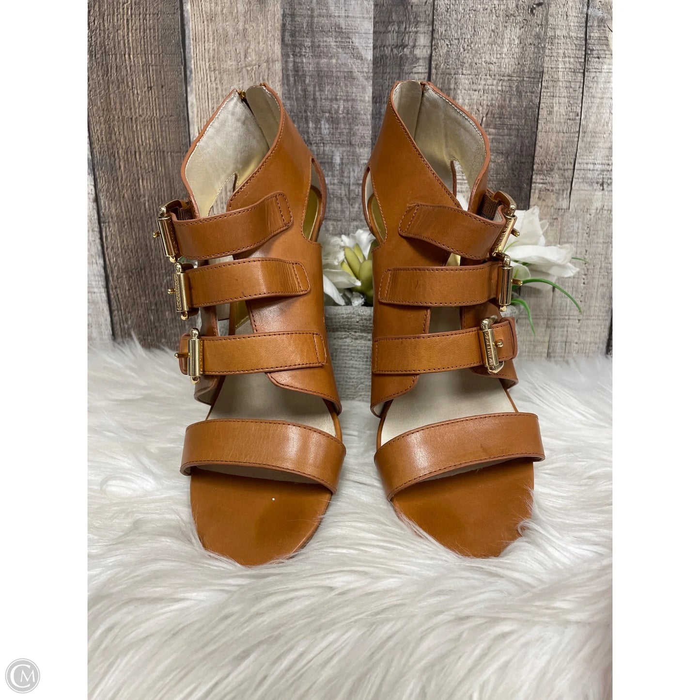 Sandals Designer By Michael Kors In Red, Size: 10