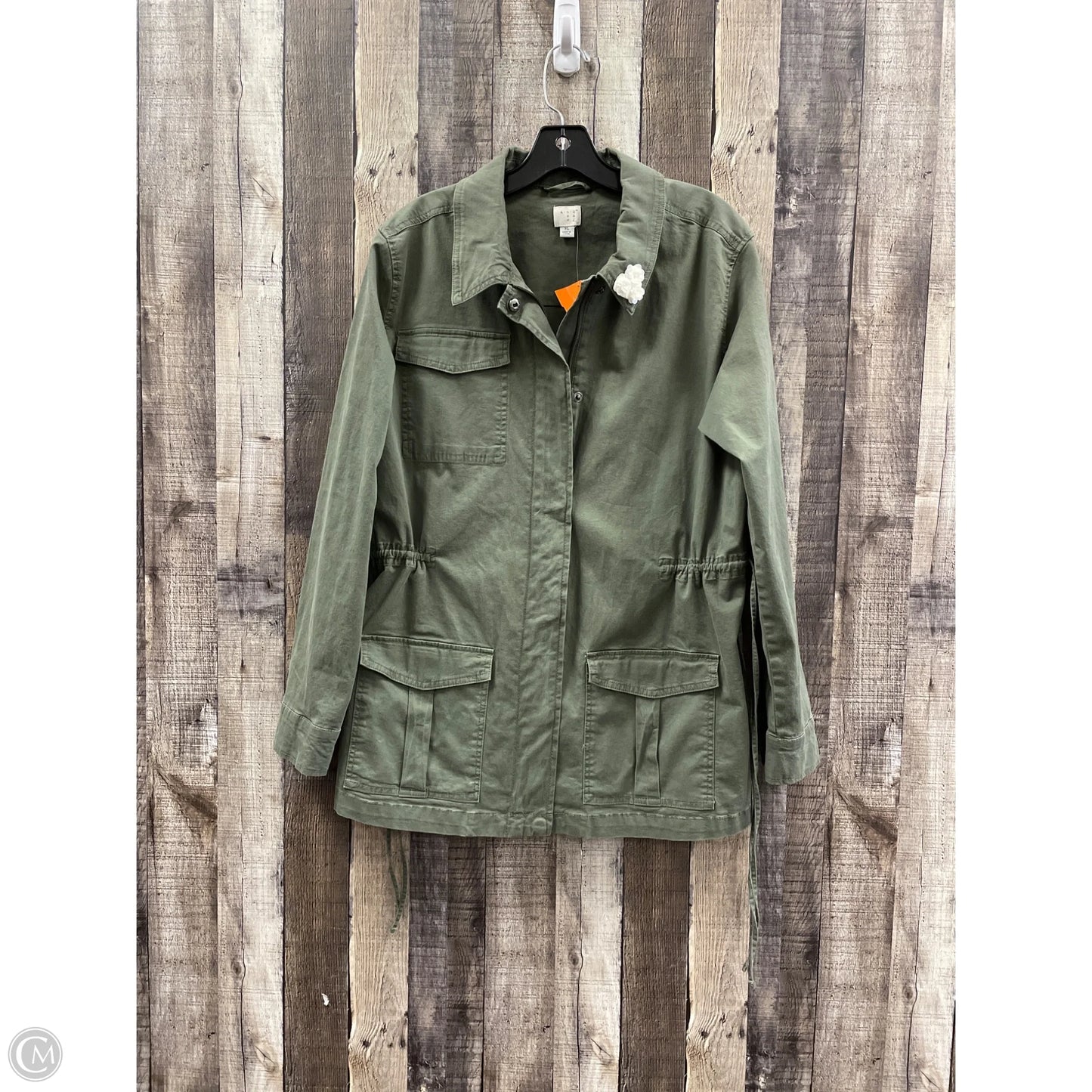 Jacket Denim By A New Day In Green, Size: Xl