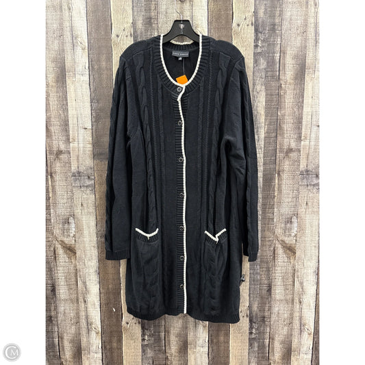 Cardigan By Susan Graver In Black, Size: Xl
