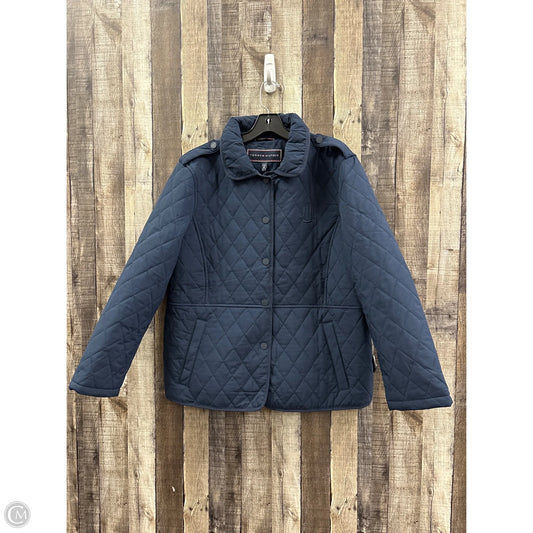 Jacket Puffer & Quilted By Tommy Hilfiger In Blue, Size: Xl