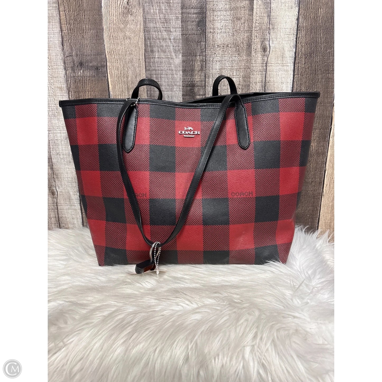 Tote Designer By Coach, Size: Large