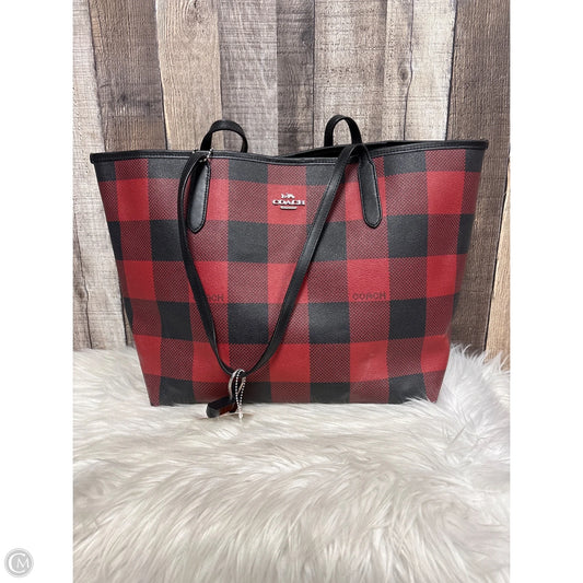 Tote Designer By Coach, Size: Large