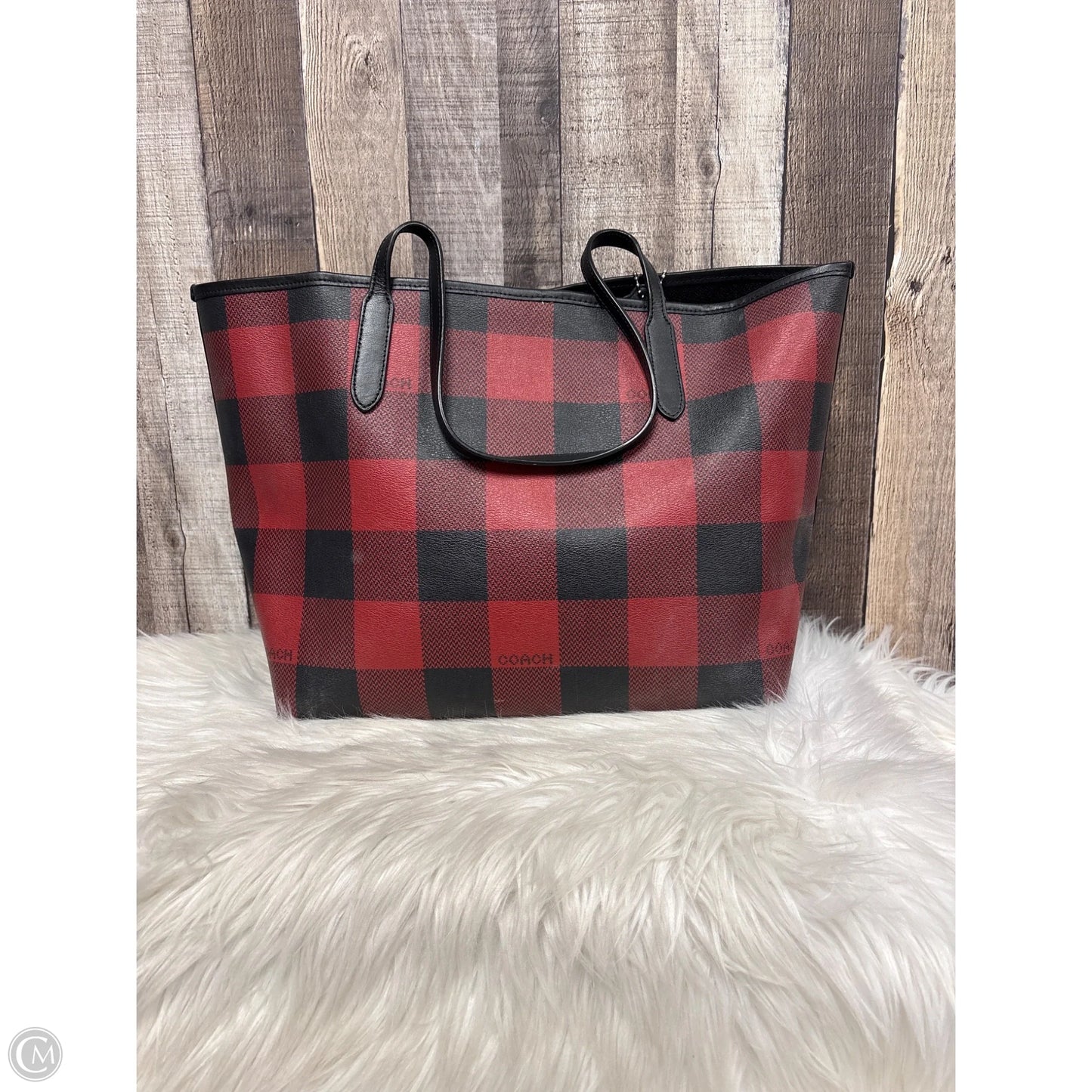 Tote Designer By Coach, Size: Large
