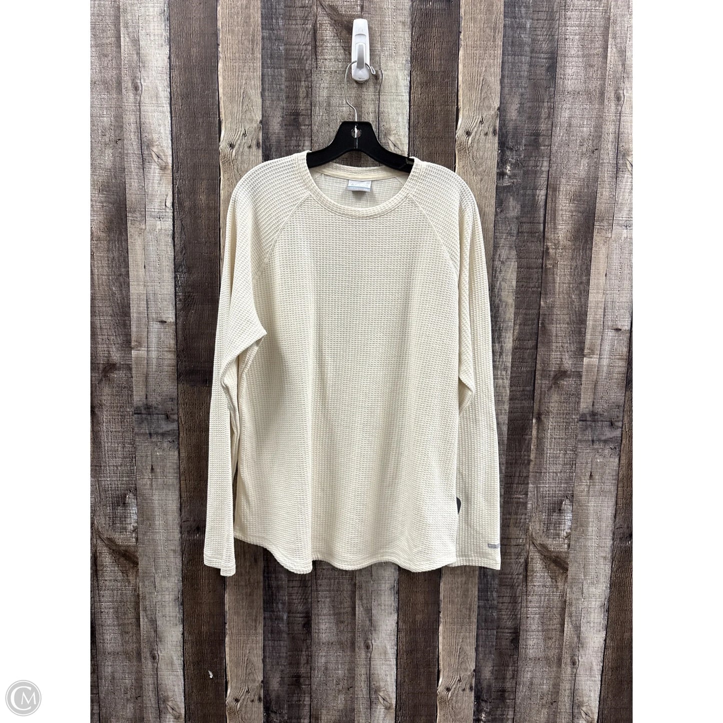 Top Long Sleeve By Columbia In Cream, Size: Xxl