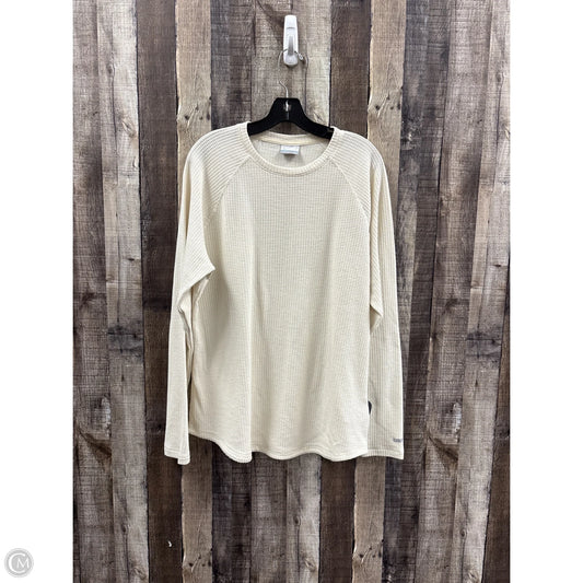 Top Long Sleeve By Columbia In Cream, Size: Xxl