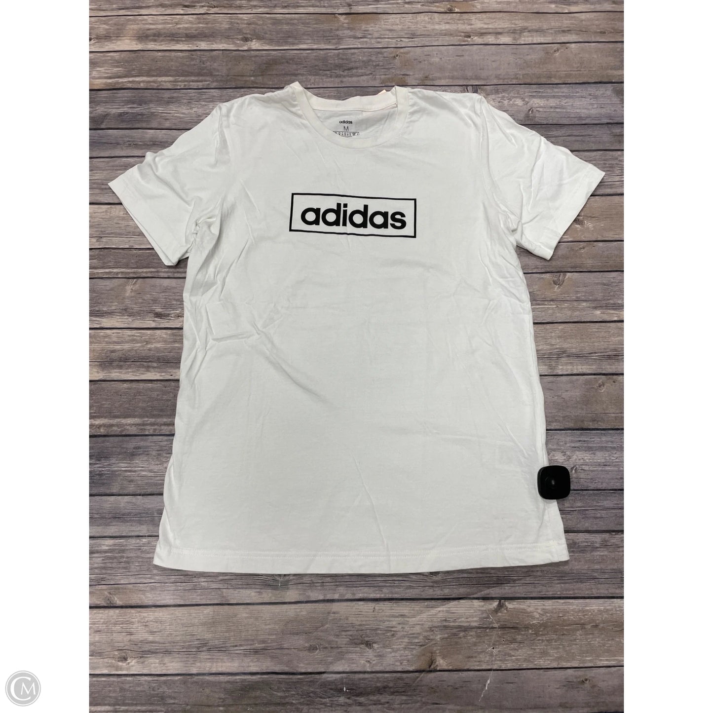 Athletic Top Short Sleeve By Adidas In Yellow, Size: M