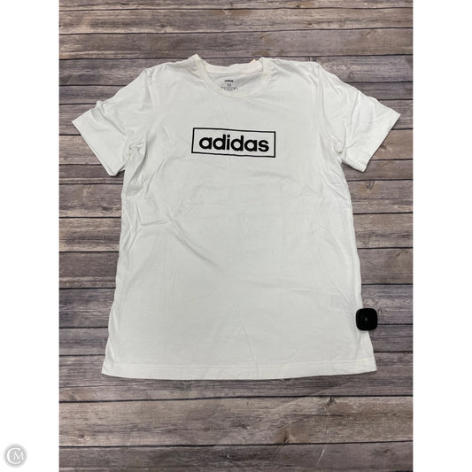 Athletic Top Short Sleeve By Adidas In Yellow, Size: M
