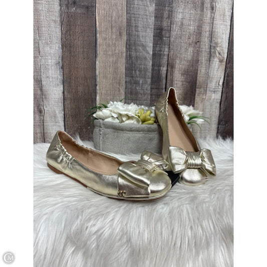 Shoes Designer By Tory Burch In Gold, Size: 8