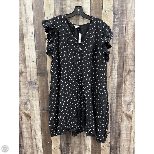 Dress Casual Short By Cato In Black & White, Size: Xl