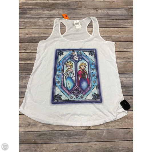 Tank Top By Disney In White, Size: Xl