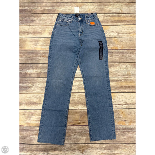 Jeans Straight By J. Crew In Blue Denim, Size: 0
