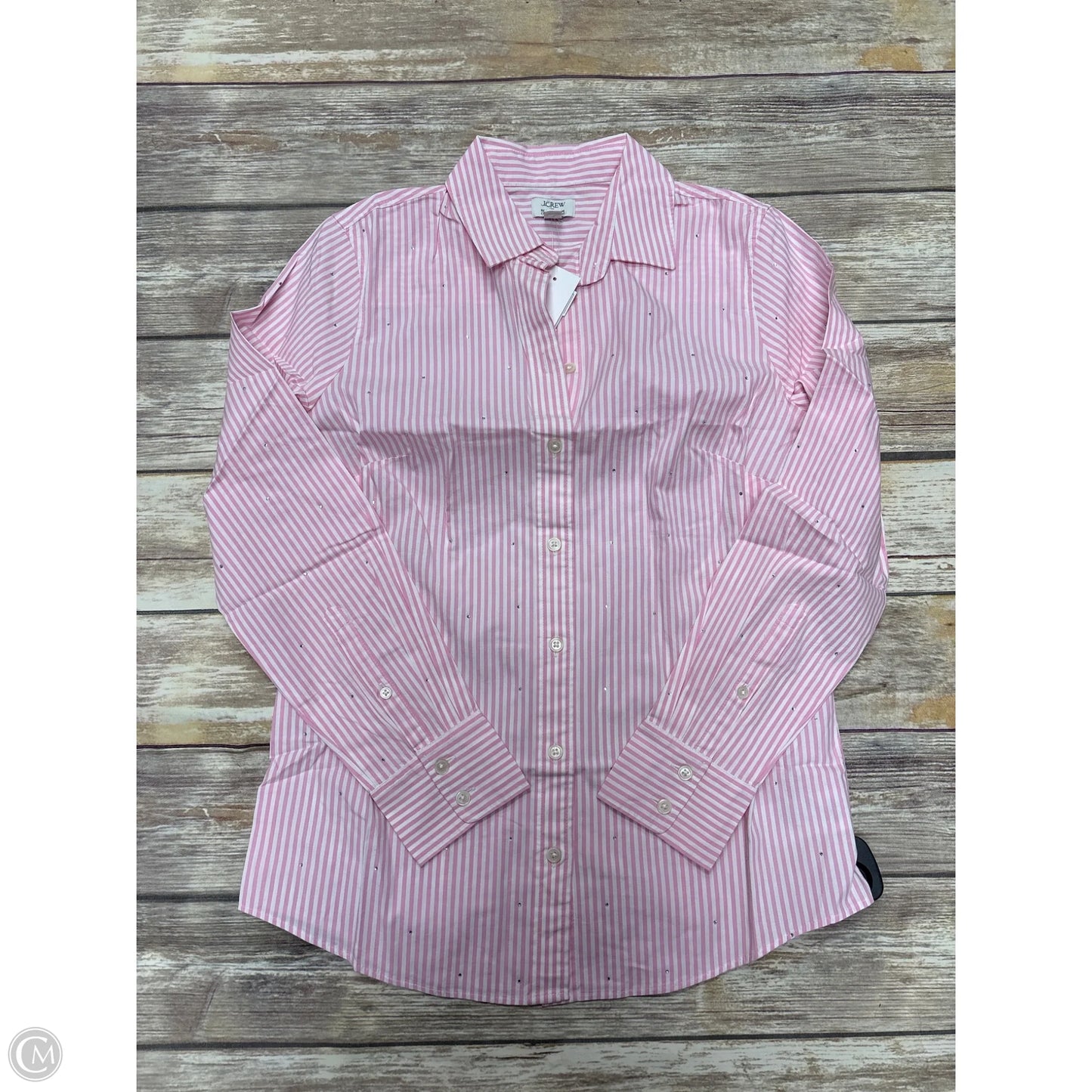 Top Long Sleeve By J. Crew In Striped Pattern, Size: Xs