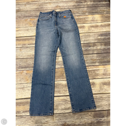 Jeans Straight By J. Crew In Blue Denim, Size: 0