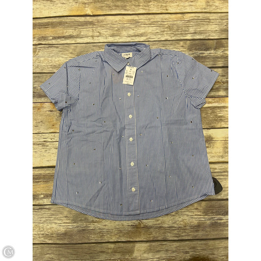 Top Short Sleeve By J. Crew In Striped Pattern, Size: Xs