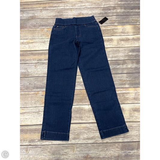 Jeans Straight By D&co. In Blue Denim, Size: Xxs