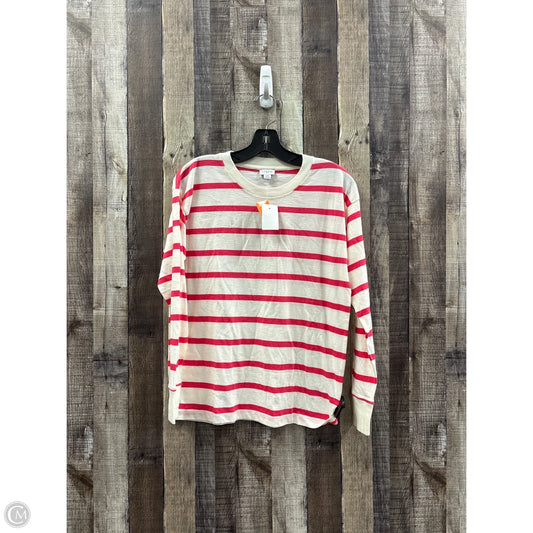 Top Long Sleeve By J. Crew In Striped Pattern, Size: Xs