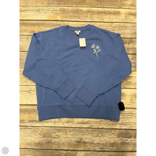 Sweatshirt Crewneck By J. Crew In Blue, Size: S
