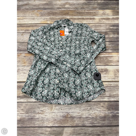Top Long Sleeve By J. Crew In Green, Size: Xs