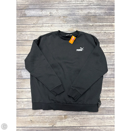 Athletic Sweatshirt Collar By Puma In Black, Size: L