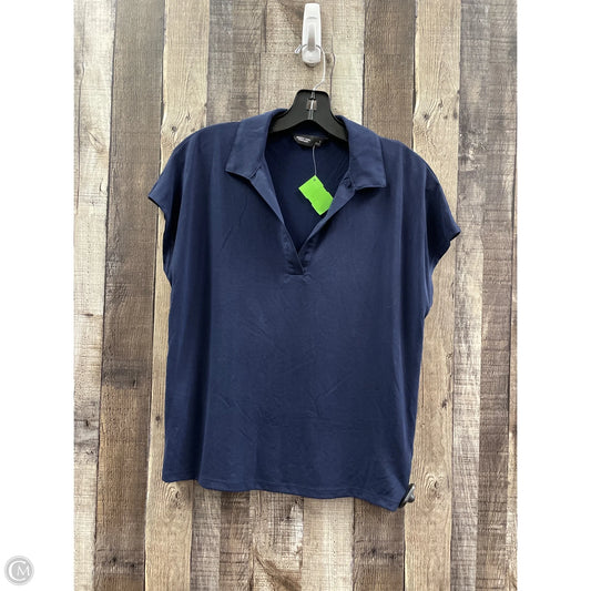 Top Short Sleeve By Simply Vera In Blue, Size: S