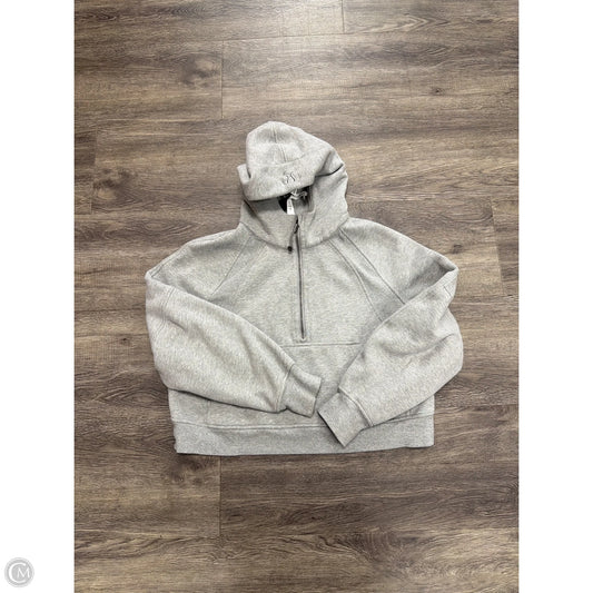 Sweatshirt Hoodie By Lululemon In Grey, Size: M