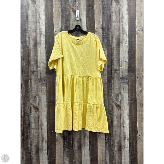 Dress Casual Short By Old Navy In Yellow, Size: 3x