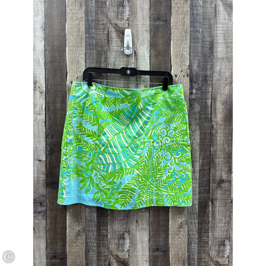 Skirt Designer By Lilly Pulitzer In Blue & Green, Size: 12
