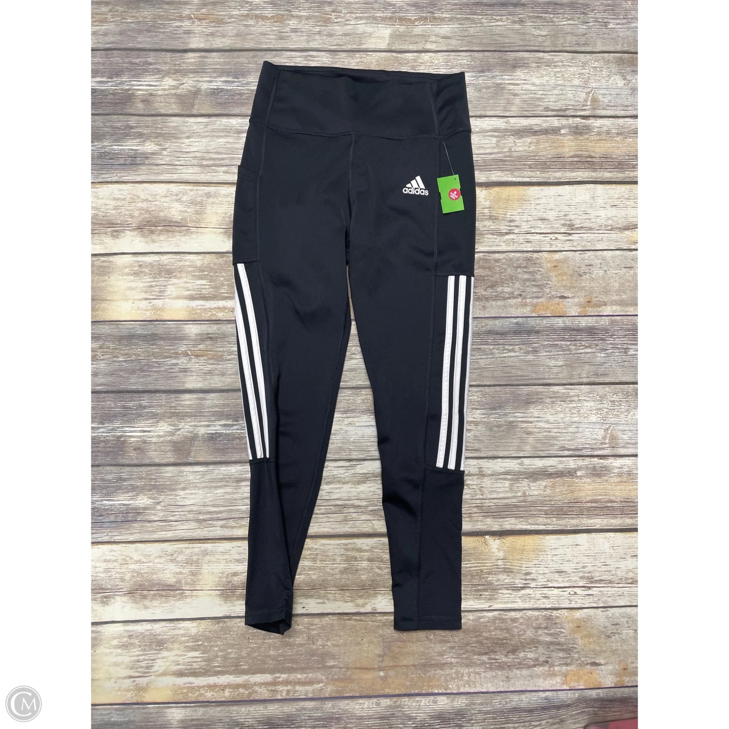 Athletic Leggings By Adidas In Black, Size: 10