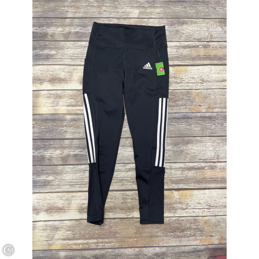 Athletic Leggings By Adidas In Black, Size: 10