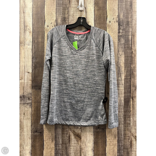 Athletic Top Long Sleeve Crewneck By Rbx In Grey, Size: M