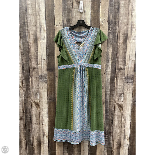 Dress Casual Midi By One World In Multi-colored, Size: L
