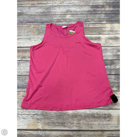 Athletic Tank Top By Columbia In Pink, Size: Xl