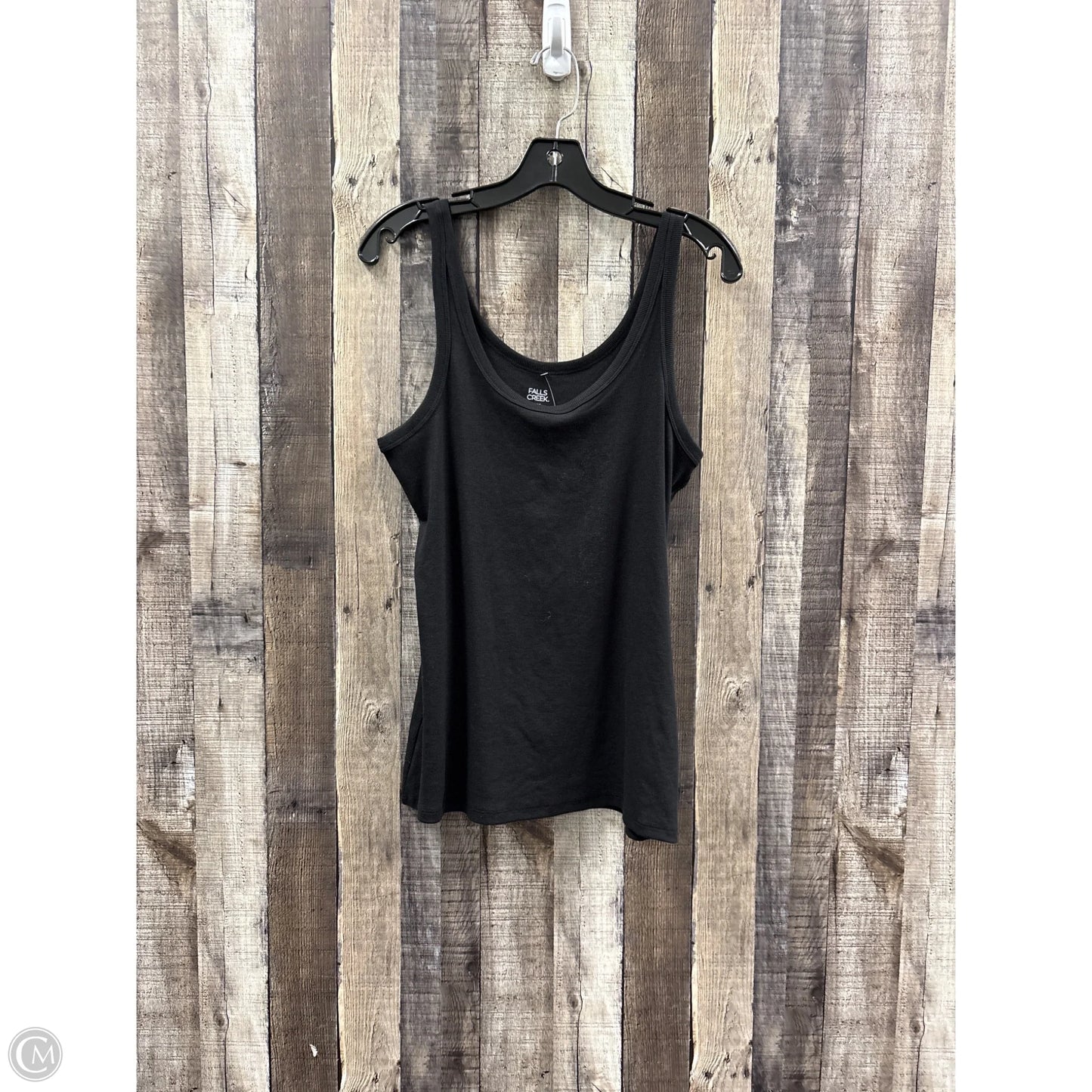 Tank Top By Falls Creek In Black, Size: 1x