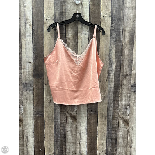 Top Sleeveless By New York And Co In Peach, Size: Xl