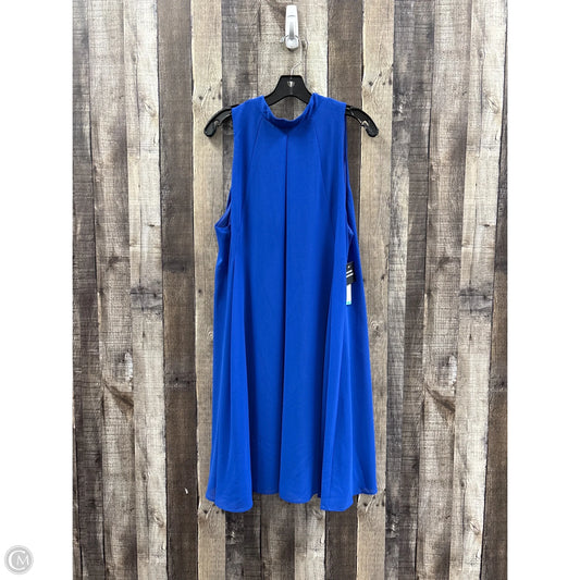 Dress Casual Midi By Signature By Robbie Bee In Blue, Size: 16